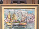 une photo d'un tableau accroché à un chevalet