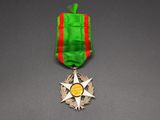 a close up of a medal with a star on it