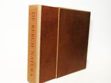 the book is brown and has a brown cover on it