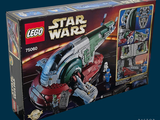 a box with a lego star wars set inside of it