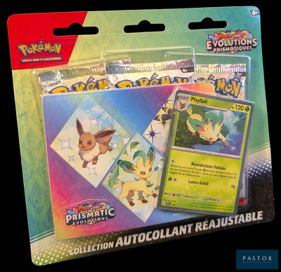 un jeu de cartes sur lequel figure l'image d'un personnage Pokémon