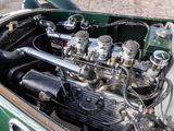 a close up of a car ' s engine in the back of the car
