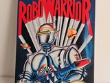a close up of a book with a robot on it