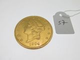 a close up of a coin with a price tag on it