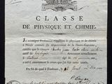 an old document with a picture of a train on it