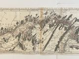 une carte de la bataille de Waterloo exposée dans un musée