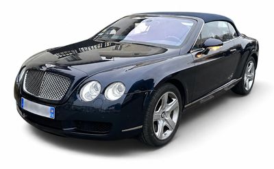 bentley - continental continental convertible convertible coupe with black interior and chrome trims