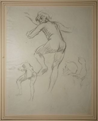 MERSON Luc-Olivier, entourage de, Études de nus - Garçon en … - Photo 1
