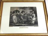a picture of a picture of children playing with a dog