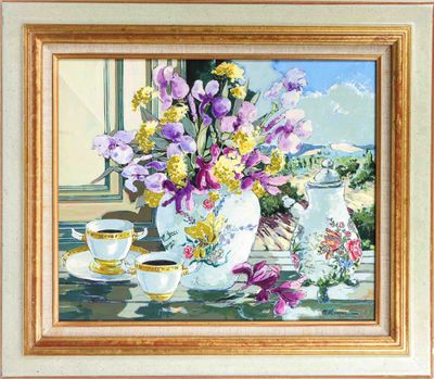 Michel MOREAU (né en 1940). Iris à la montagne blanche.