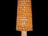 a lamp that is sitting on a table in the dark
