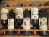de nombreuses bouteilles de vin posées sur une étagère dans une cave à vin