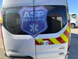 a van with a sticker on the side of it