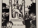 an image of a black and white drawing of a man and a woman