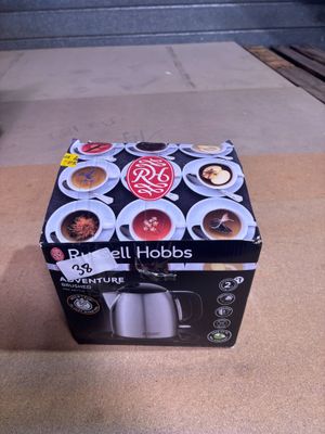 a box of coffee that is sitting on a table