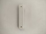 a picture of a close up of a white door handle