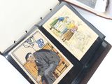 an open book with a picture of a man and a woman on it