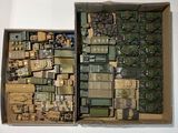 a box of military items that are sitting on a table