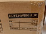 a box with a price label on it sitting on a table
