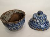 pair of chinese blue and white porcelain bowls with lids