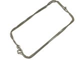 an image of a silver chain with a clasp on a white background