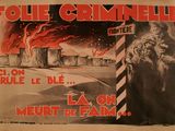 an old french movie poster for the film folle criminelle