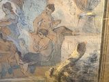 a picture of a painting on the wall of a room