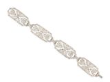 a white gold and diamond bracelet