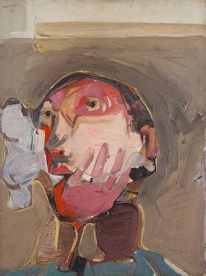 une image représentant un tableau d'un homme avec une cigarette à la bouche