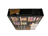 a box with a bunch of cards on top of it