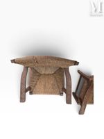 Paire de fauteuils paillés (photo 2)