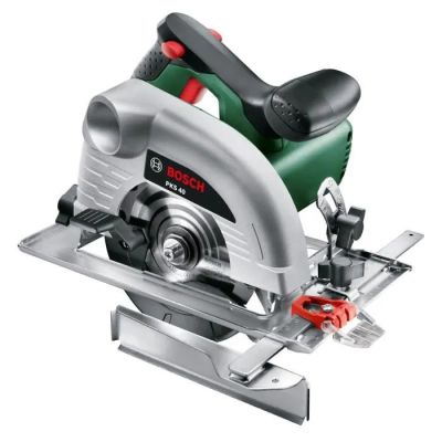 a circular saw with a circular blade on a white background