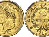 a gold coin with an image of a woman ' s head on it