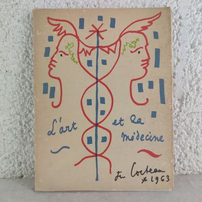 a picture of a book with a drawing on it