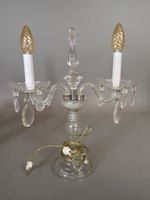 Dans le goût de BACCARAT. Paire de candélabres en cristal à … (photo 4)