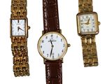 three different types of watches are shown on a white background