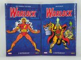 two books on the cover of a comic book about warlock and the end of the warlock