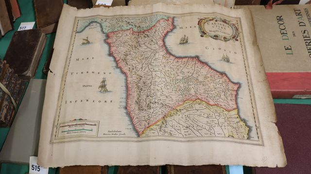 CARTE: CALABRIA CITRA olim Magna Graecia. HONDIUS Henricus. Circa...