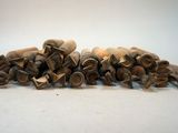 a pile of old toothbrushs sitting on a table