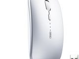 a computer mouse that is sitting next to a usb drive