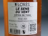 a label on a bottle of wine that says flore ' s le sens du vent