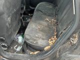 a car that has a seat in the back of it