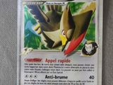 an image of a pokemon card with an image of a bird