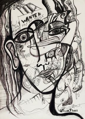 LE COUR Patrick - Max Le Rouge (2001) - Encre de Chine sur p…