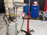 une photo d'un compresseur d'air portable dans un garage