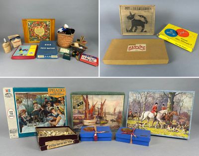 Lot de JOUETS dont : - JEU de MAH JONG, étiquette « Au Nain … - Photo 1