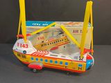 a toy airplane that is sitting on a table