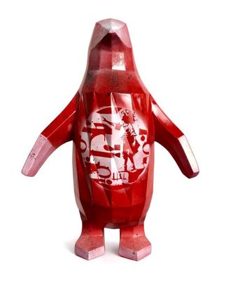 POP ART : The Lone Penguin. Inspiré par les œuvres de BANKSY…