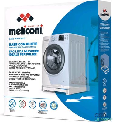 a close up of a box with a washing machine inside of it