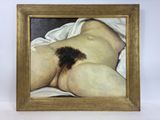 l'image d'un tableau représentant une femme nue allongée sur un lit